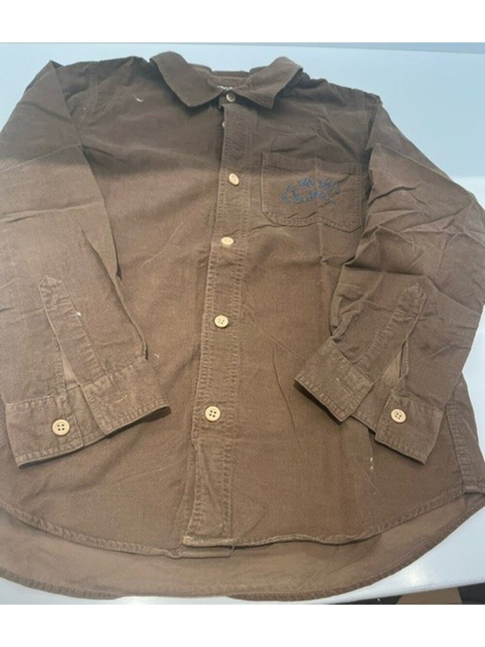 Bonton Boys courdory brown shirt size 10